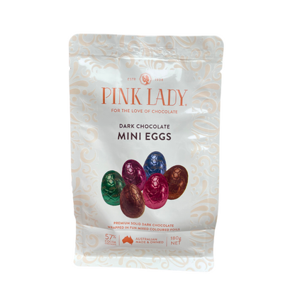 Pink Lady Dark Chocolate Mini Easter Eggs 180g