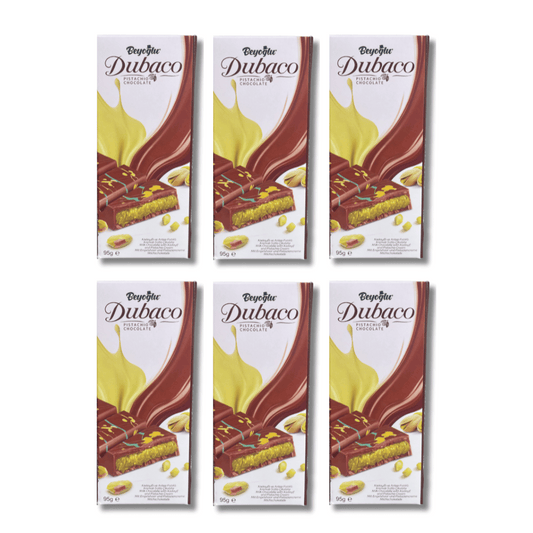 Dubaco Dubai Chocolate - Milk Chocolate Pistachio Carton 6 x 95g Blocks