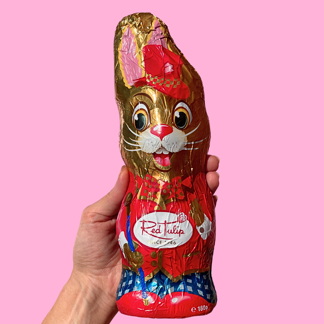 Red Tulip Milk Chocolate Easter Bunny Large Assorted 180g