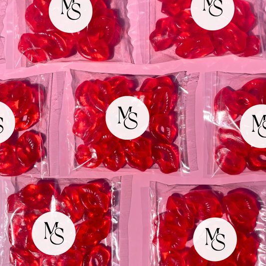 Personalised Valentine's Day Kisses Lolly Bags (75g) (minimum 24)