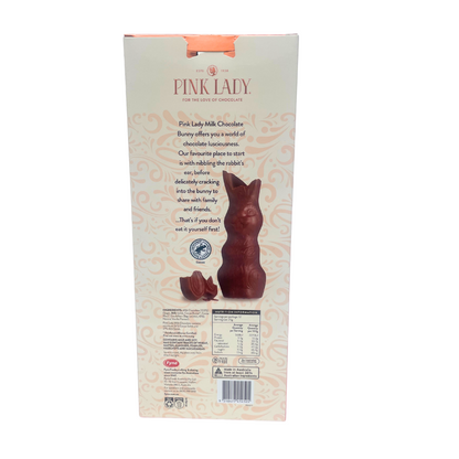 Pink Lady Milk Chocolate Large Easter Bunny Gift Box 300g