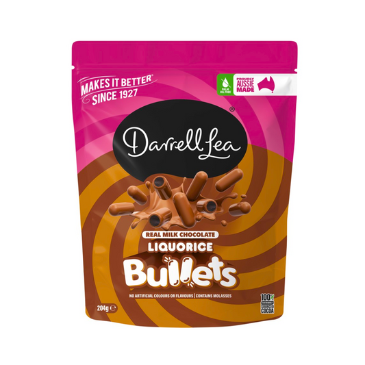 Darrell Lea Milk Chocolate Liquorice Bullets