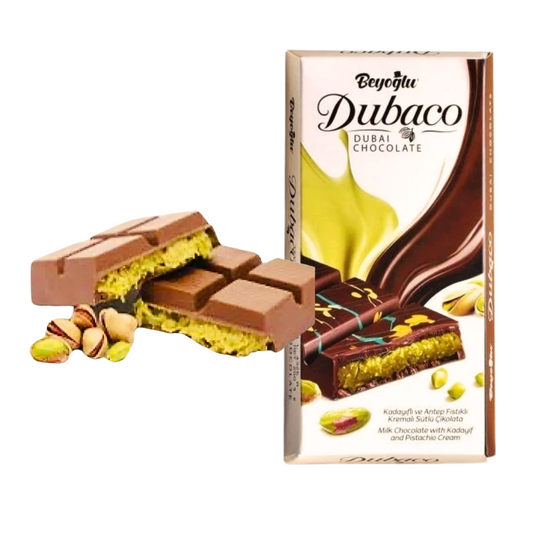 Dubaco Dubai Chocolate - Milk Chocolate Pistachio 200g