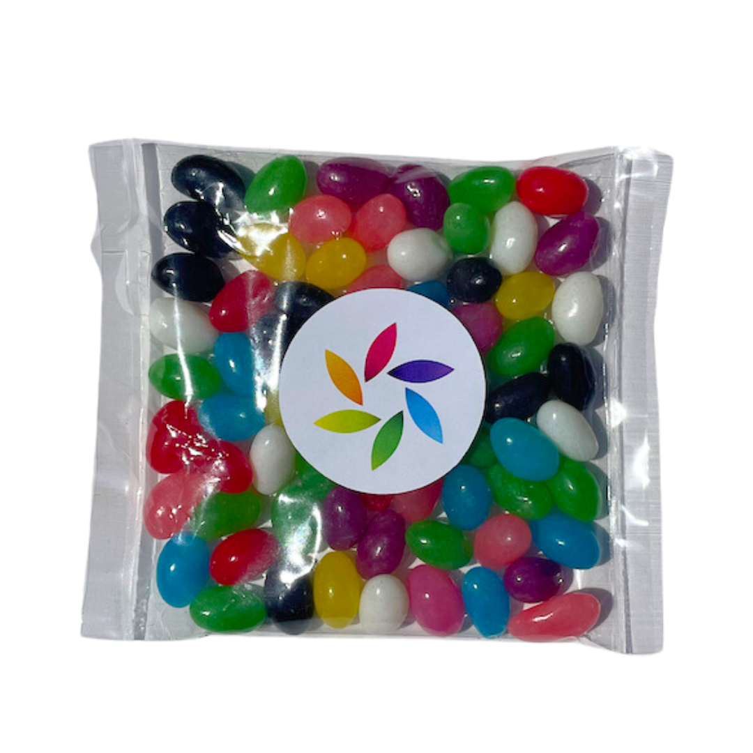 Customised Lolly Bags - Jelly Beans - 75g