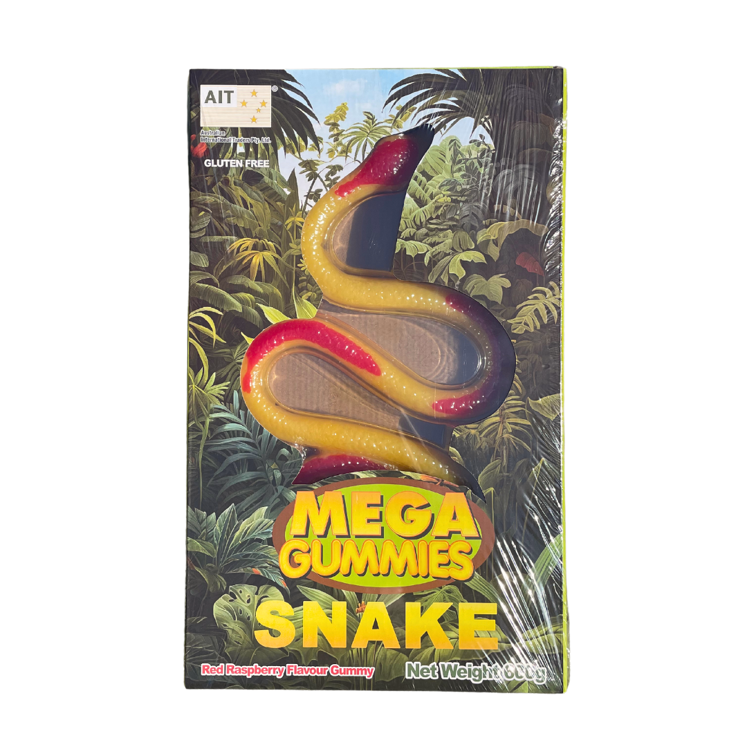 Mega Gummies Snake - Raspberry Python 600g