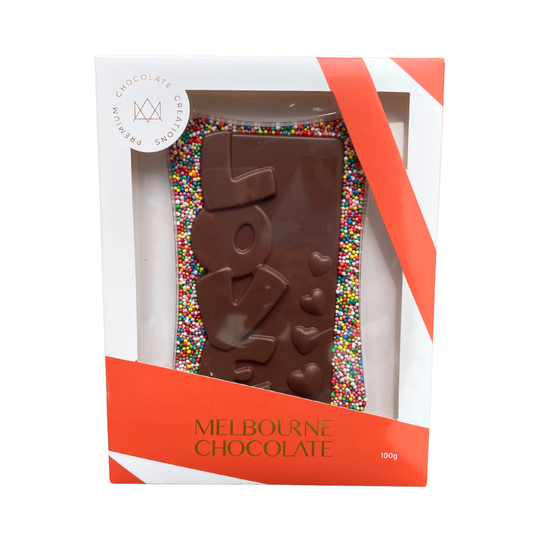 Melbourne Chocolate LOVE Block - 100g