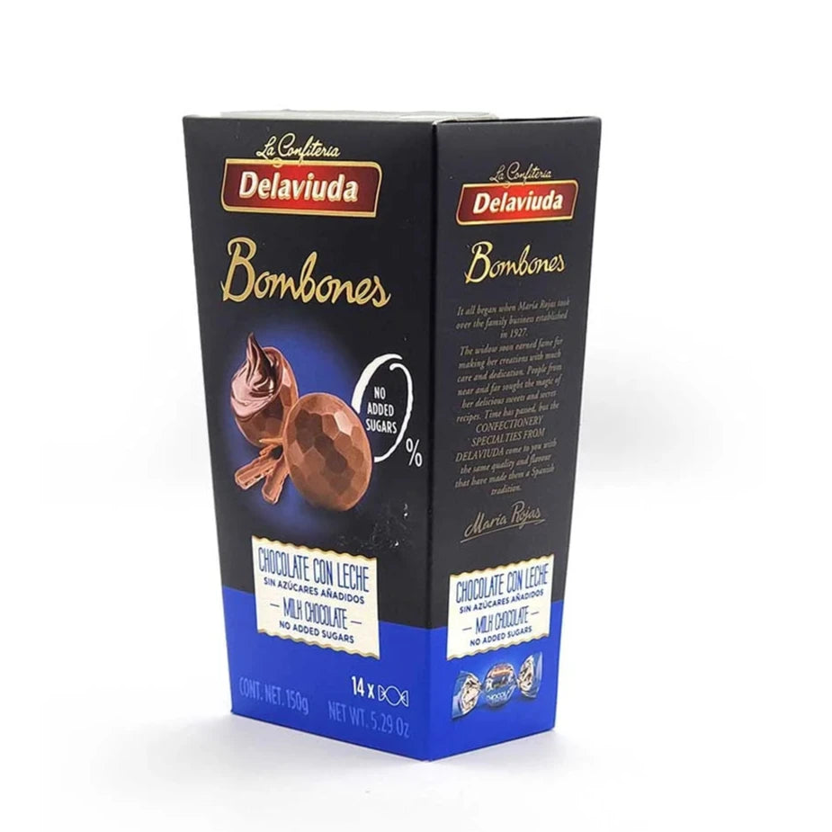 La Confiteria Delaviuda Bombones - Milk Chocolate No Added Sugar - 150g