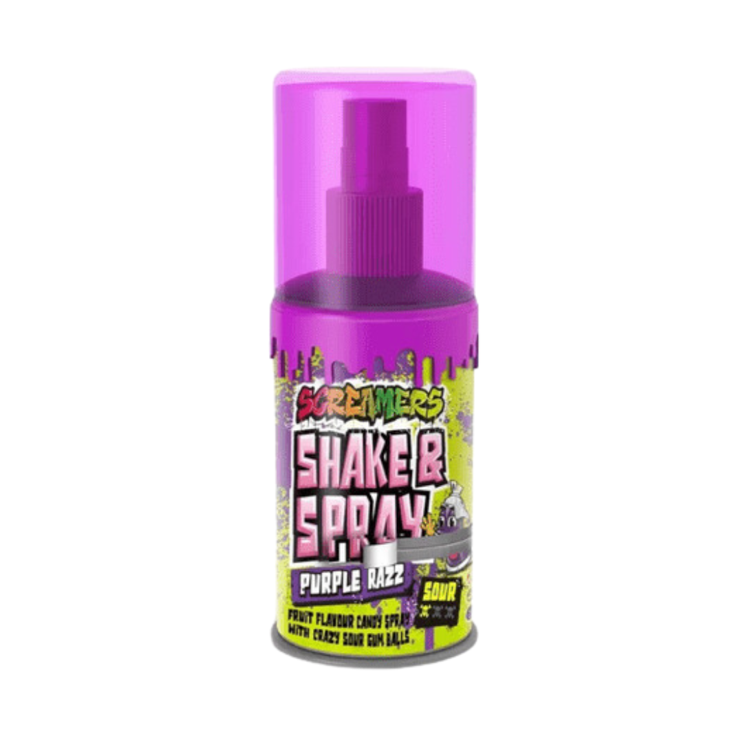 Screamers Shake and Spray Purple Razz