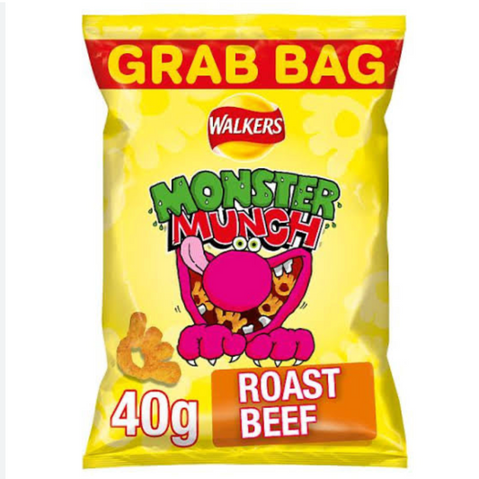 Walkers Monster Munch Roast Beef - 40g