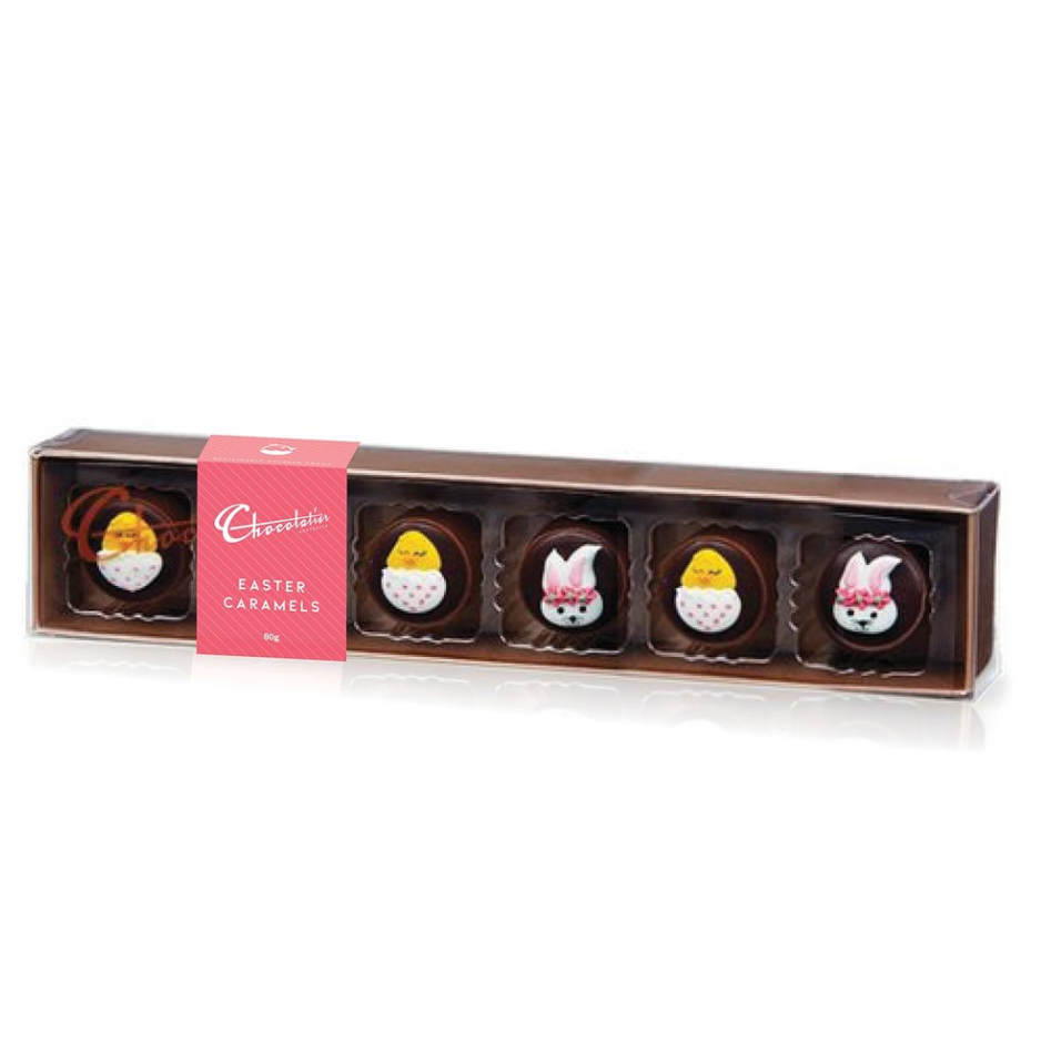 Chocolatier Easter Caramel Milk Chocolates 6 pack 80g