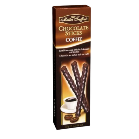 Maitre Truffout Chocolate Coffee Sticks - 75g