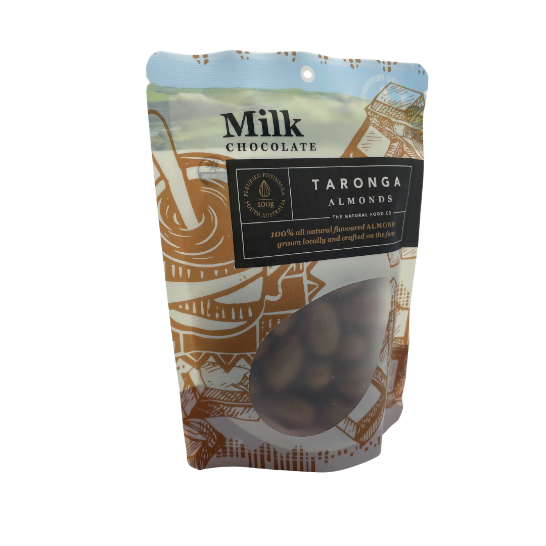 Taronga Almonds Milk Chocolate - 100g