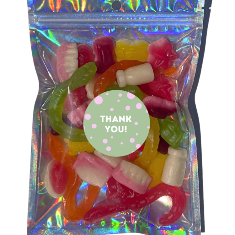 Thank You & Teacher Gift Lolly Bag (Natural Confectionary)