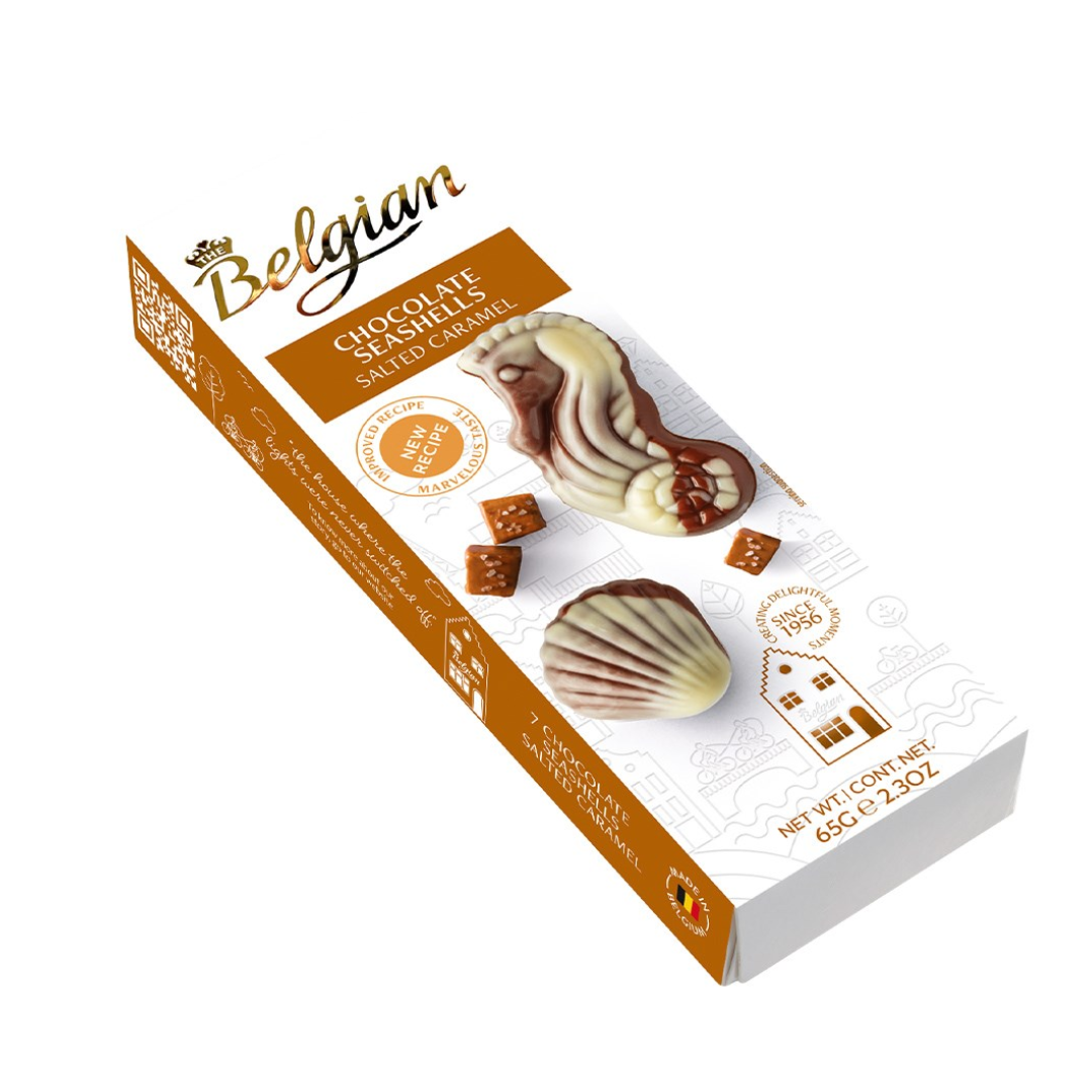 The Belgian Chocolate Seashells Salted Caramel - 65g