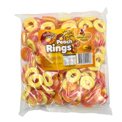 1kg Bag of Peach Ring Lollies