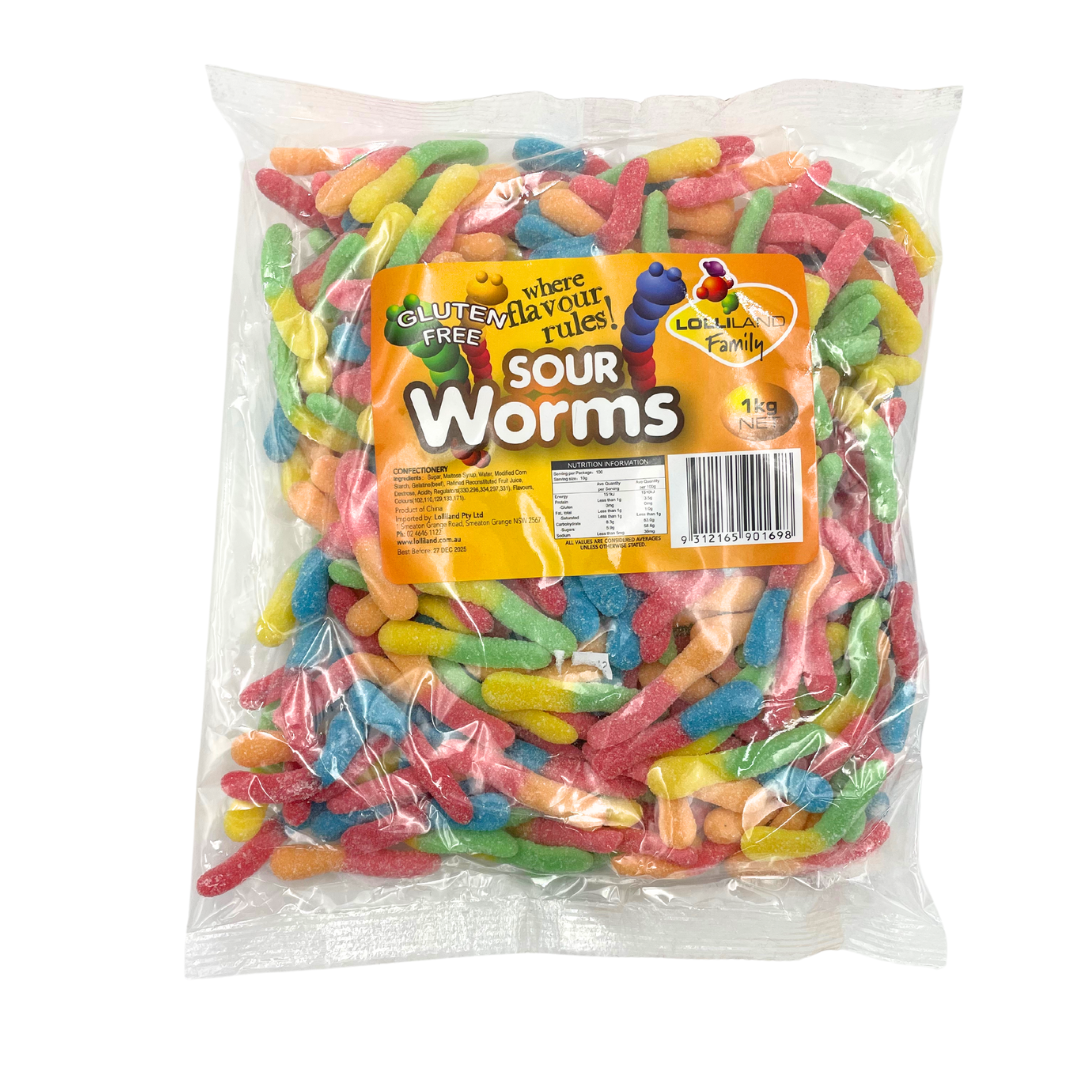 Sour Worms - Lolliland - 1kg