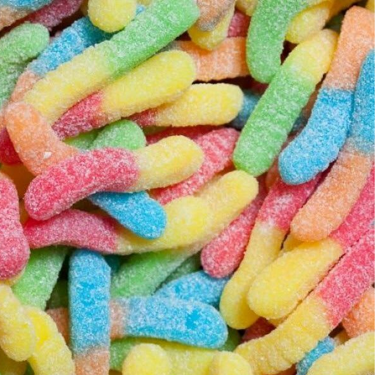 Kandy Man Sour Neon Worms - 1kg