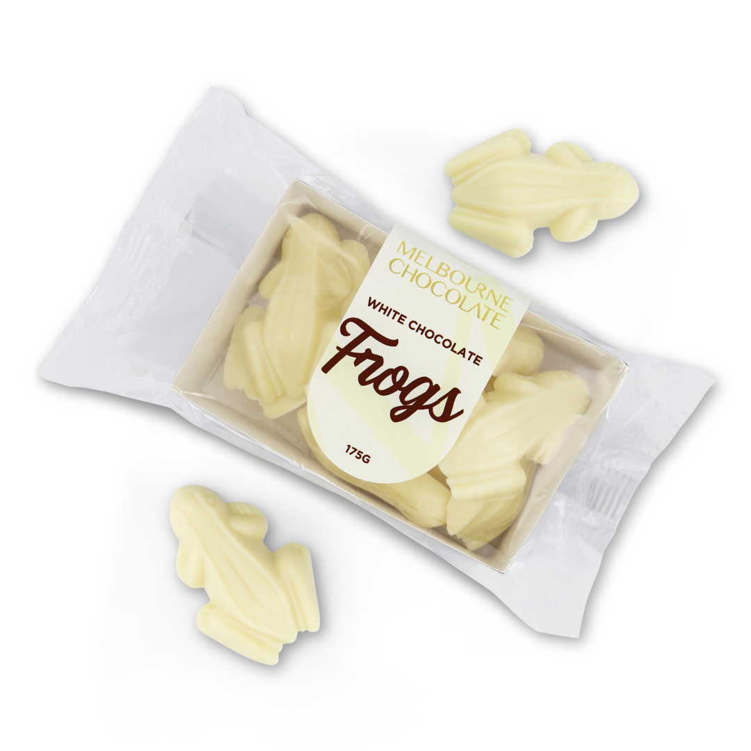 Melbourne Chocolate White Chocolate Frogs - 175g