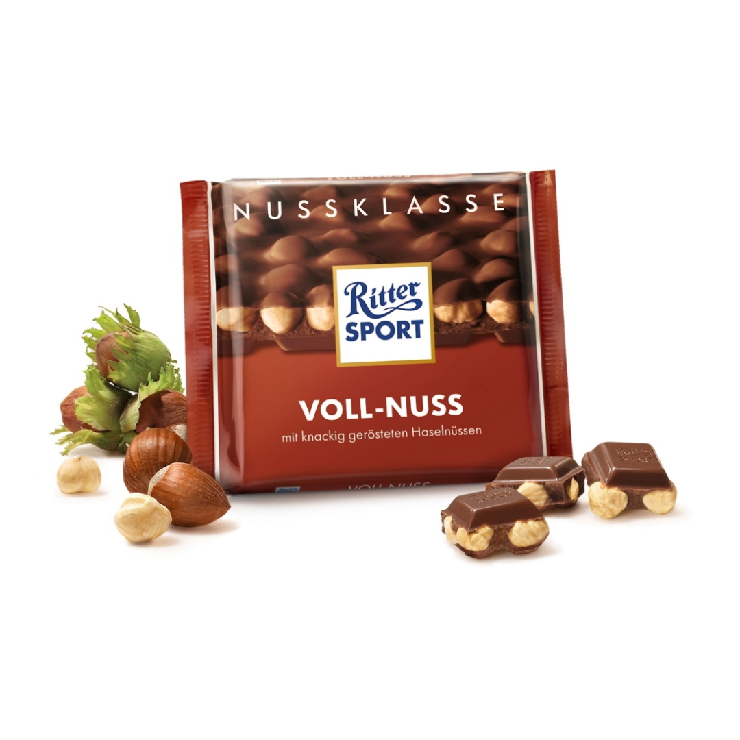 Ritter Sport Voll-Nuss (Whole Hazelnut) - 100g