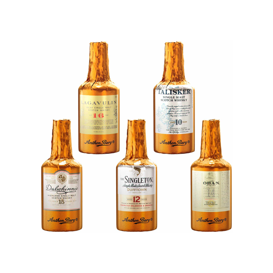 Anthon Berg Single Malts Scotch Collection - 5 piece