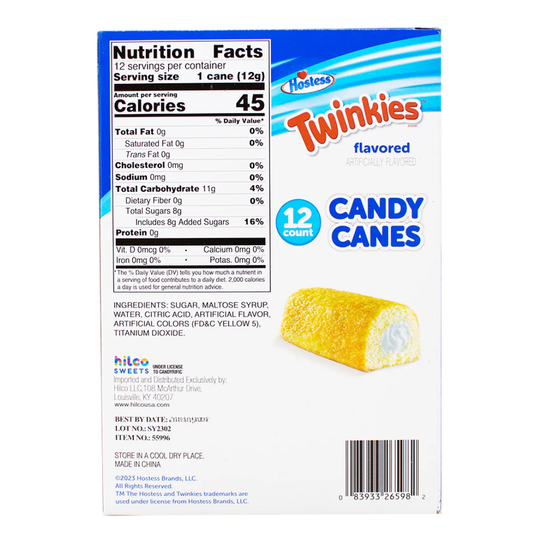 Twinkies Candy Canes - 12 pack