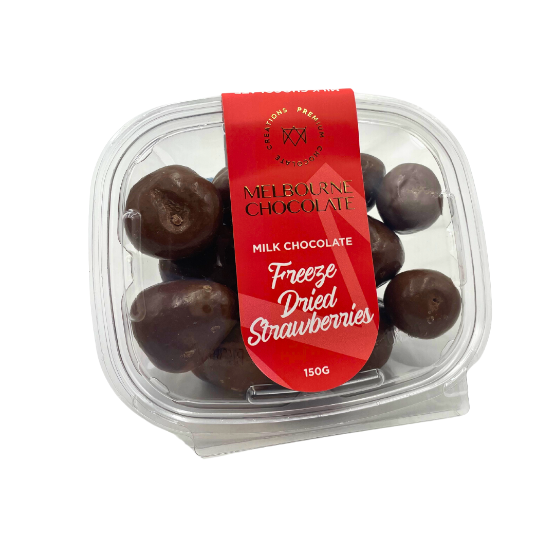 Dark Chocolate Freeze Dried Strawberries - 150g