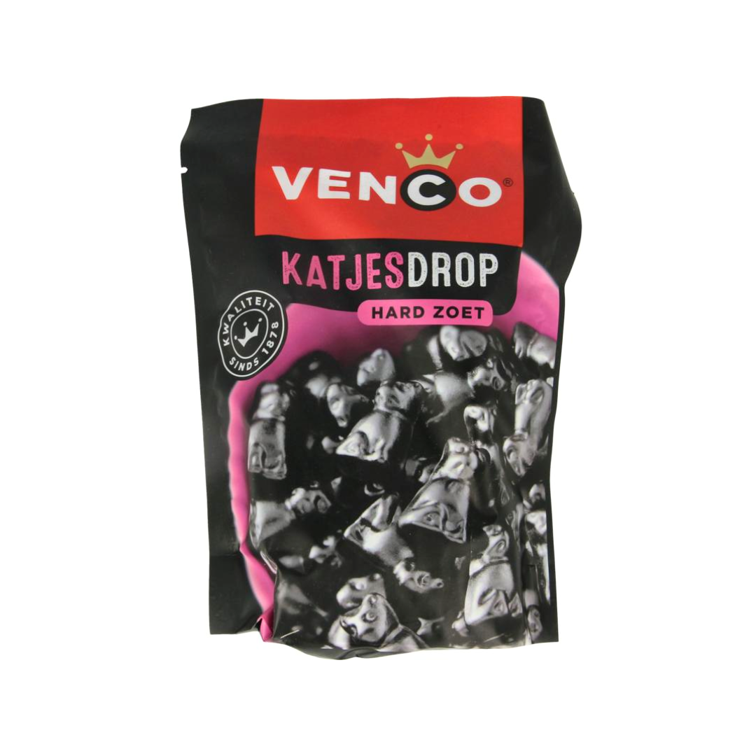 Venco Cat Shaped Licorice ( Katjesdrop Hard Zoet ) - 225g