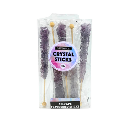 Grape Crystal Candy Sticks - 5 piece