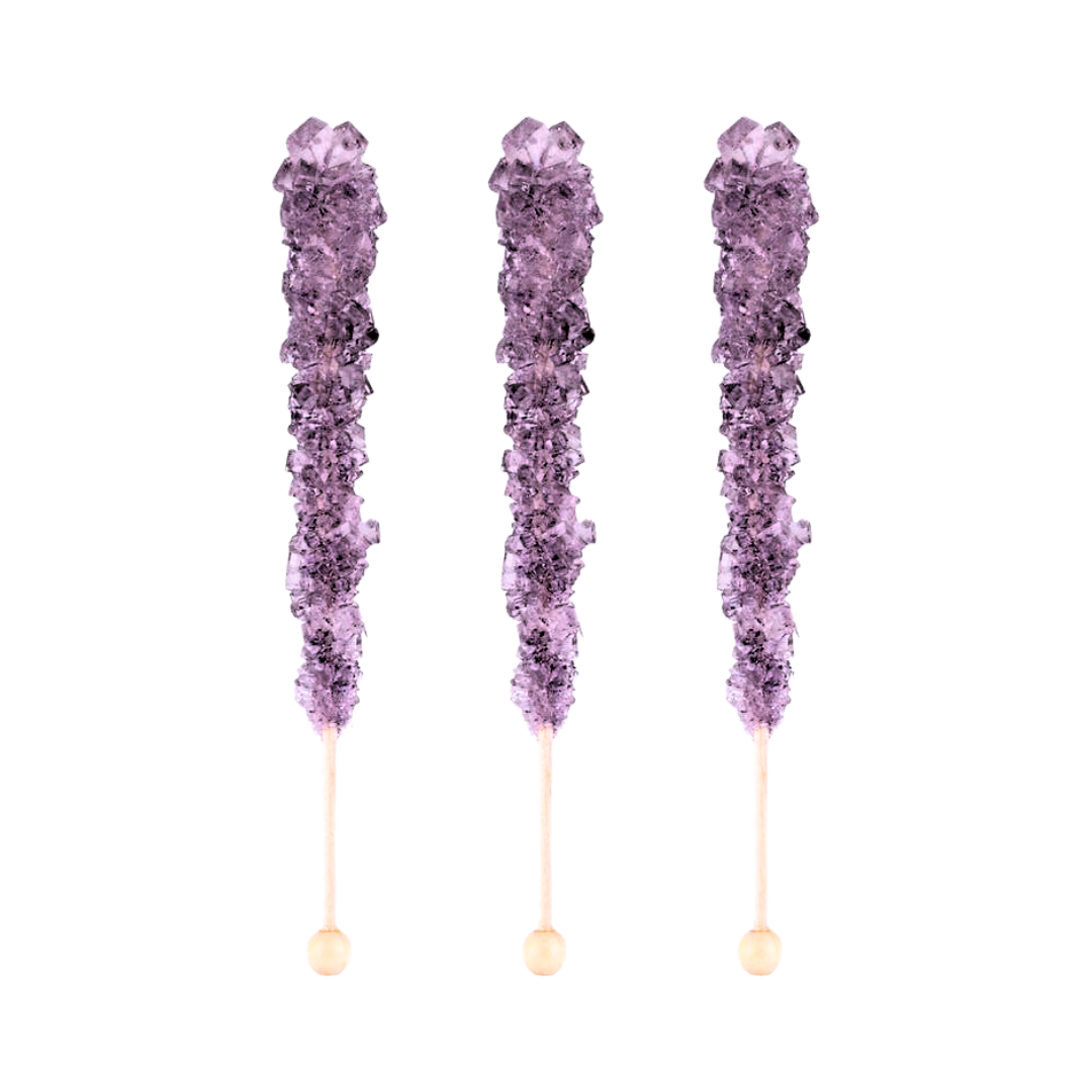 Grape Crystal Candy Sticks - 5 piece