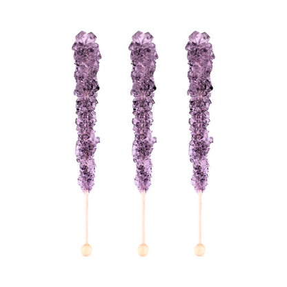 Grape Crystal Candy Sticks - 5 piece