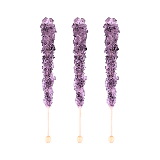 Grape Crystal Candy Sticks - 5 piece