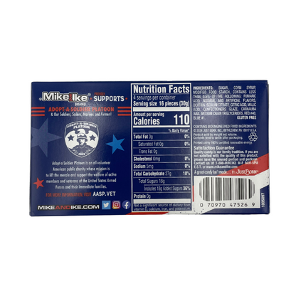 Mike and Ike Red White & Blue - 120g