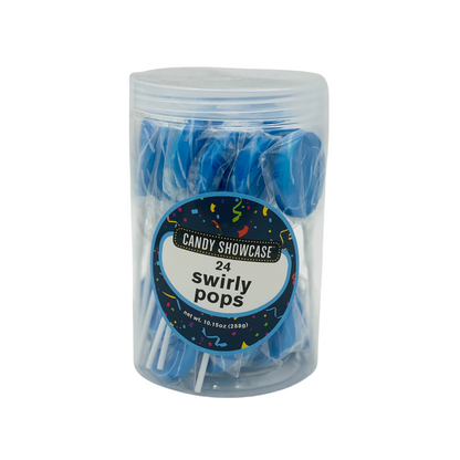 Blue Swirly Pops Lollipops