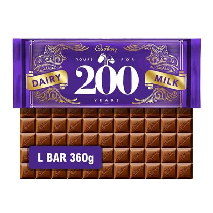 Cadbury Dairy 200 Years Milk Chocolate Bar - 360g