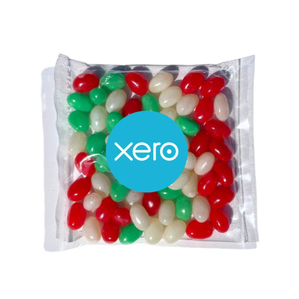 Custom Christmas Lolly Bag - Jelly Bean Mix 75g