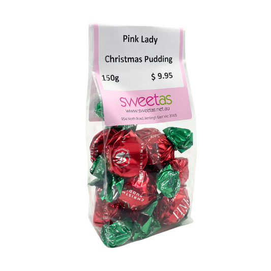 Pink Lady Chocolate Christmas Puddings - 150g