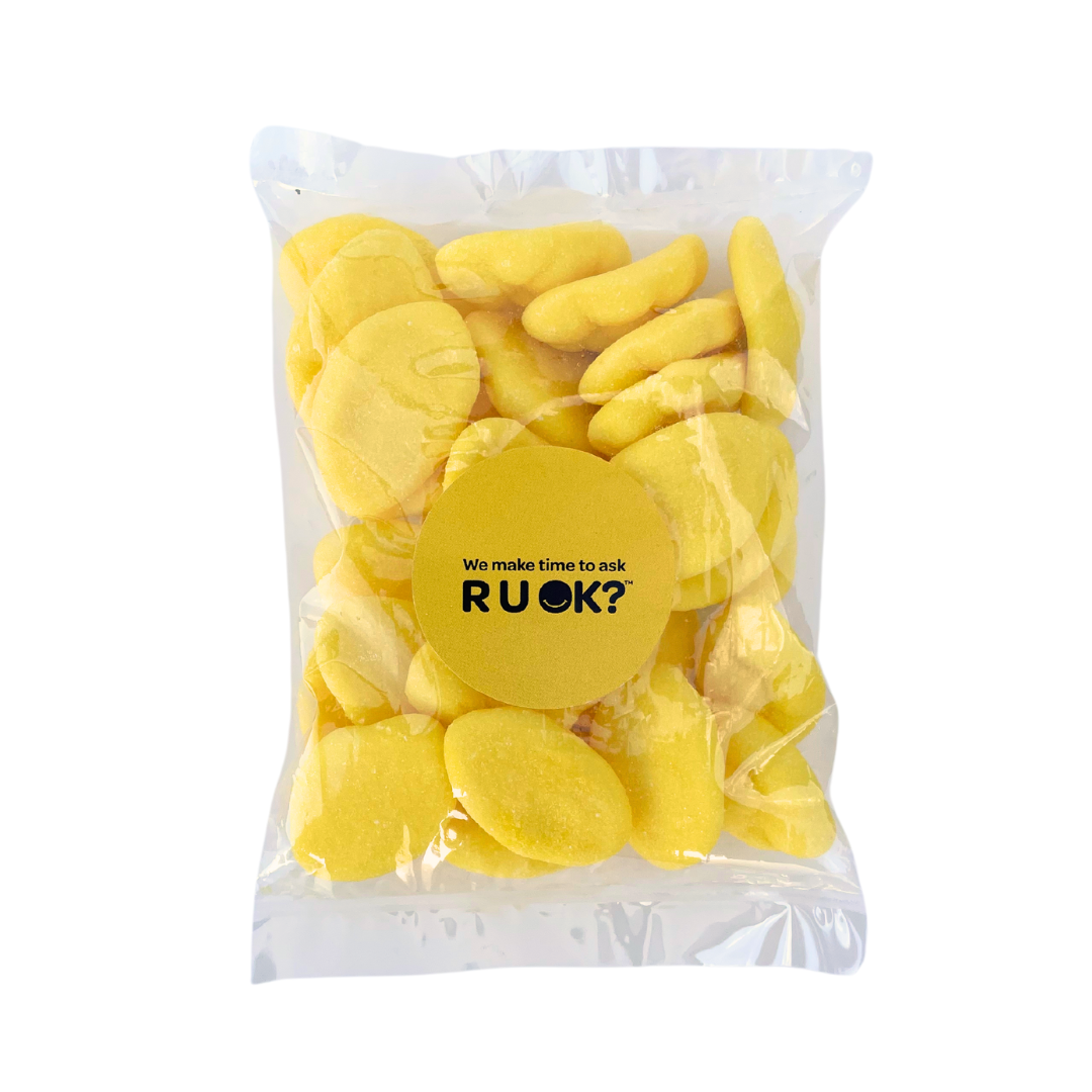 R U OK? Day Banana Clouds Lolly Bag