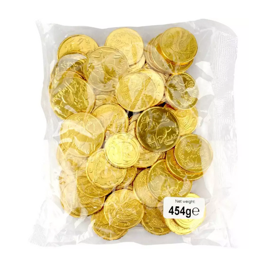 Milk Chocolate Gold Coins -454g (90 pieces)