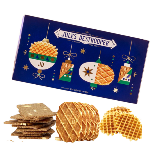 Jules Destrooper Assorted Biscuits Christmas Box - 200g