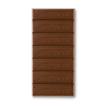 Café-Tasse - Belgian Milk Chocolate family bar with salted caramelised hazelnuts - 85g