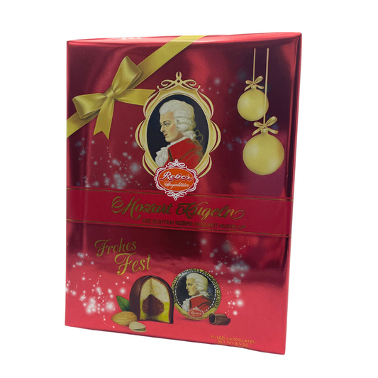 Reber Mozart Kugeln Marzipan Christmas Box - 120g (12 pce)