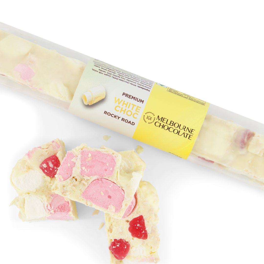 Premium White Chocolate Rocky Road 150g