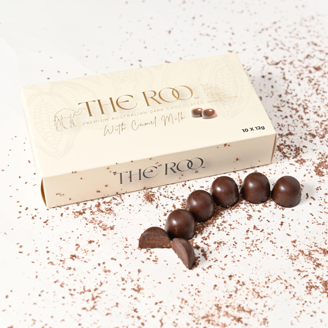 THE ROO Premium Australian Dark Chocolates with Camel Milk