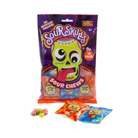 Sour Skulls Sour Chews - 10 Pack