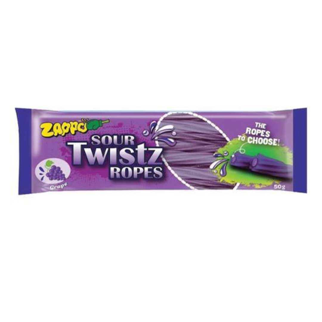 Zappo Sour Twistz Ropes Grape 