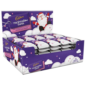 Cadbury Marshmallow Santa - Box of 40